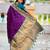 Violet elegant art silk woven saree with rich zari border