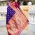 Violet elegant art silk woven saree with rich zari border