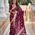 Maroon elegant art silk woven saree with rich zari border
