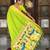 Green elegant art silk woven saree with rich zari border