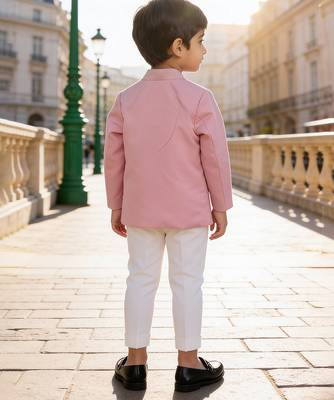 Pink bandhgala with pant 2