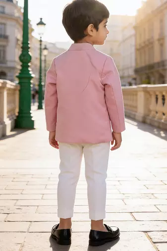 Pink bandhgala with pant