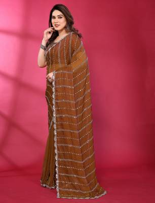Embellished Beads and Stones Saree 2