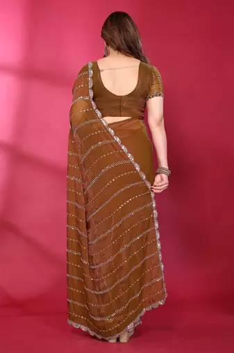Embellished Beads and Stones Saree
