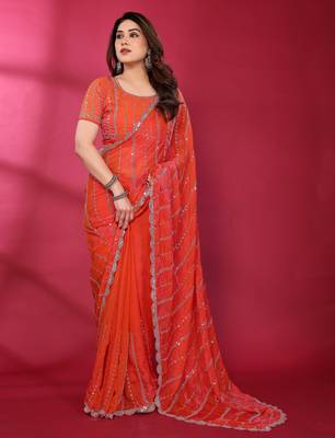 Embellished Beads and Stones Saree 1