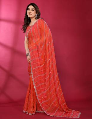 Embellished Beads and Stones Saree 4