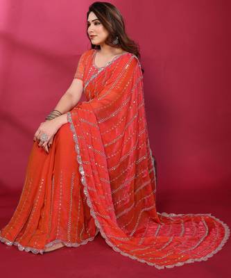 Embellished Beads and Stones Saree 5