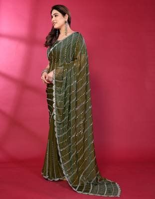 Embellished Beads and Stones Saree 2
