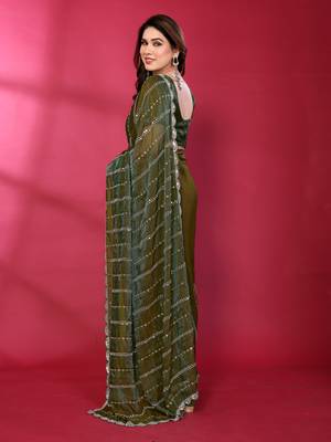 Embellished Beads and Stones Saree 4