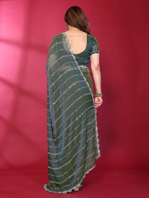 Embellished Beads and Stones Saree 3