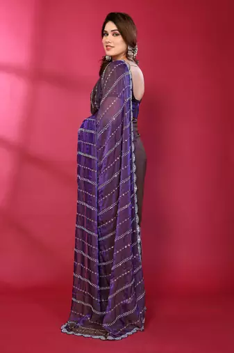 Embellished Beads and Stones Saree