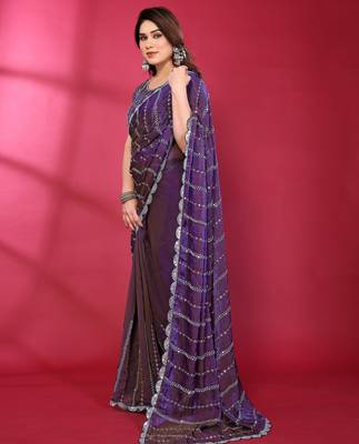 Embellished Beads and Stones Saree 4