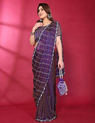 Embellished Beads and Stones Saree 5