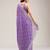 Purple  Art Silk Embroidery With Siroski Work Saree with Unstitched Blouse Piece