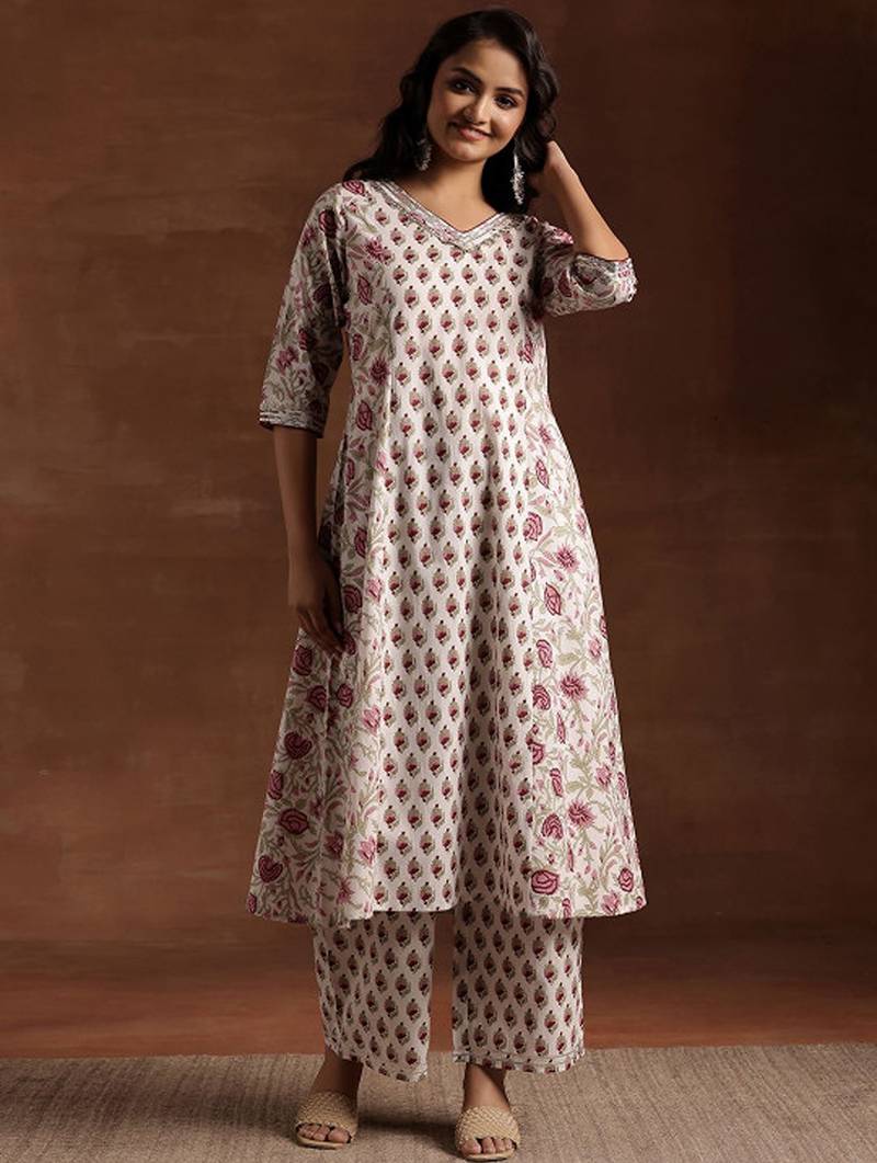 Floral printed kurta with palazzo