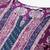 Purple & white pure cotton ethnic motifs printed kurta