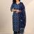 Floral printed regular kurta with trousers & dupatta