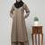 Two Pieces Abaya Dress with Elasticated Sleeves - Knee length Burqa for Women and Girls