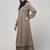 Two Pieces Abaya Dress with Elasticated Sleeves - Knee length Burqa for Women and Girls