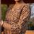 Floral printed cotton kurta with trousers