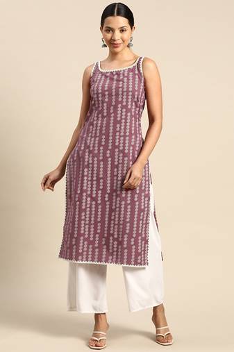 Ethnic motifs printed kurta
