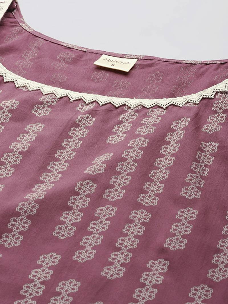 Ethnic motifs printed kurta