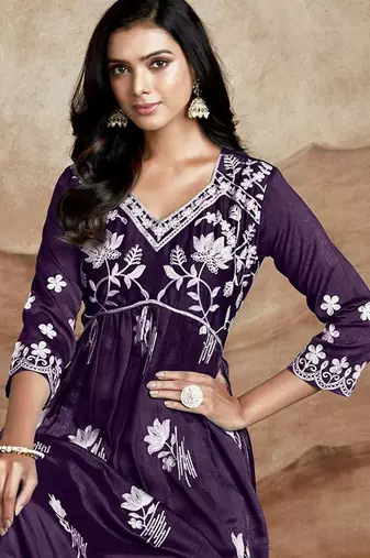 Chikankari embroidery kurta