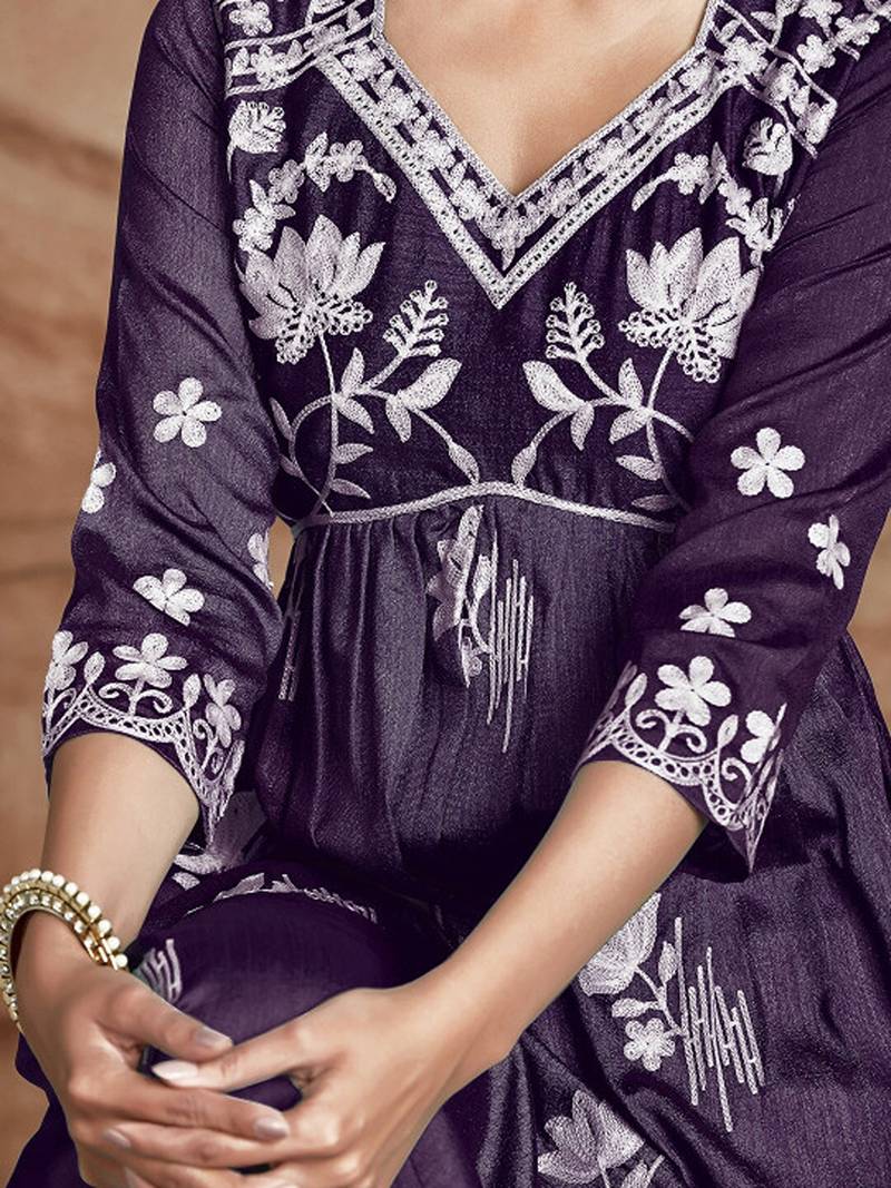 Chikankari embroidery kurta