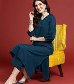 Panelled kurta with trousers