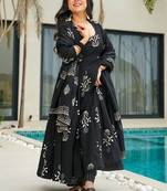 Floral printed kurta with trousers & dupatta