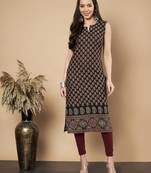 Floral printed notch neck kurta