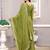 Mehendi green faux georgette embroidery work sharara set