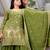 Mehendi green faux georgette embroidery work sharara set