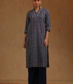 Ethnic motifs printed kurta