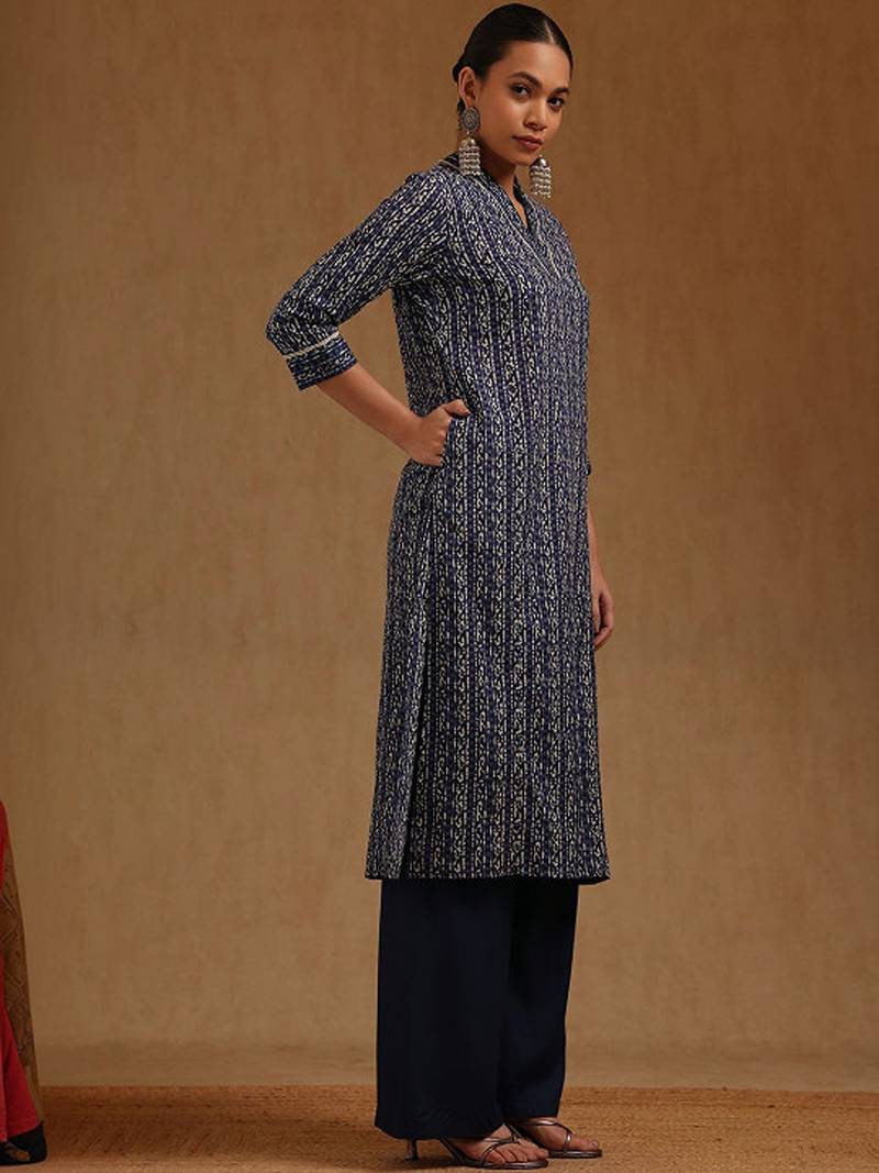 Ethnic motifs printed kurta