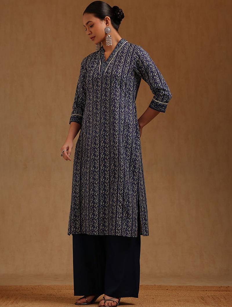 Ethnic motifs printed kurta