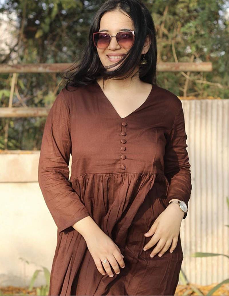 Tiered kurta with trousers