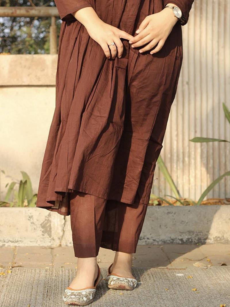 Tiered kurta with trousers