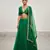 Green Embroidered Organza Lehenga Set