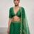 Green Embroidered Organza Lehenga Set