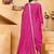Pink color chinnon silk party wear punjabi dhoti suit