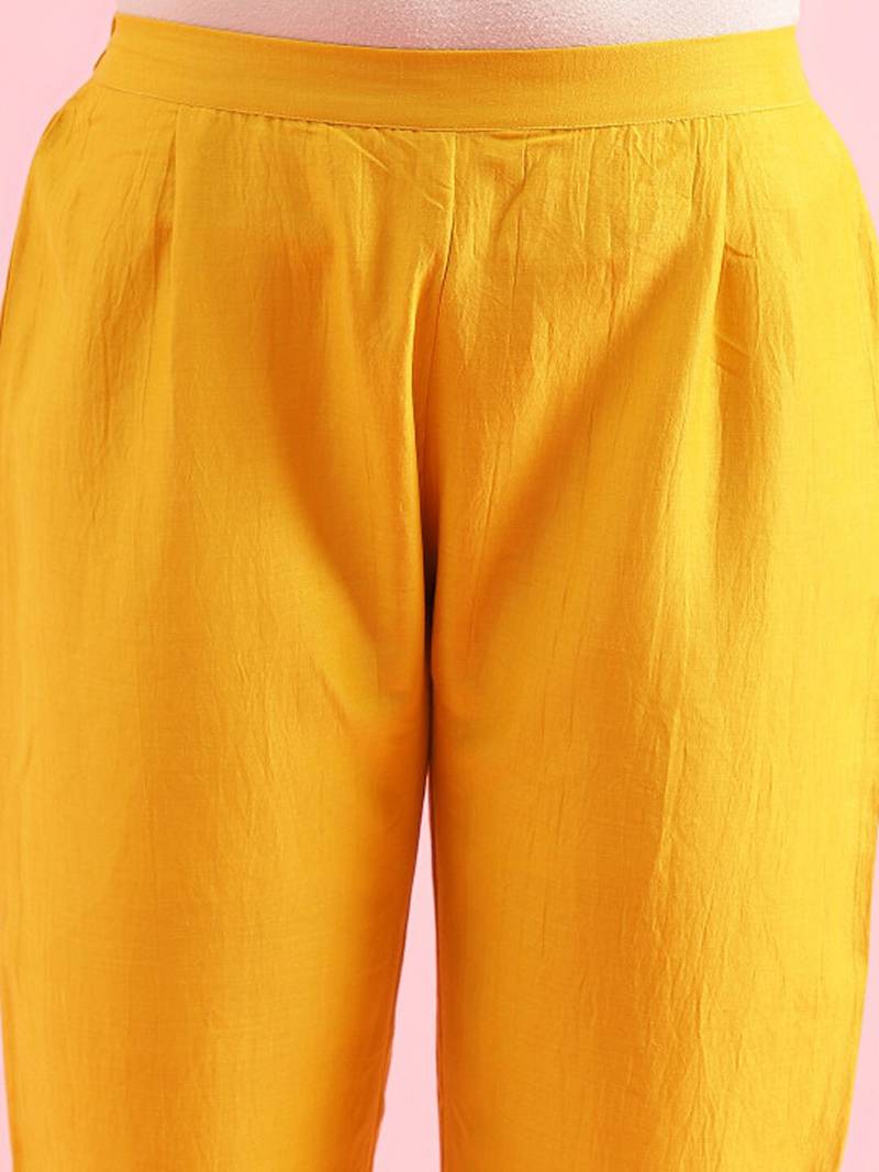 Striped straight kurta with trousers