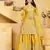 Yellow color natural creap silk wedding wear trending plazo set