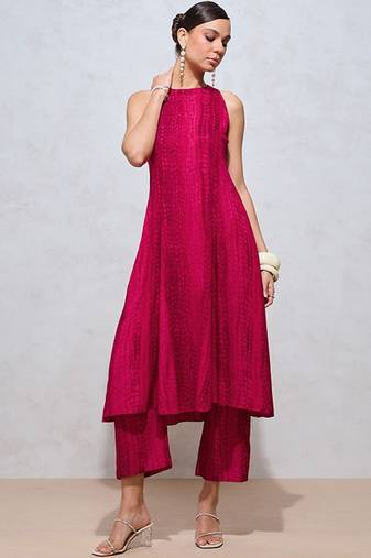 Printed pure cotton kurta with pyjamas