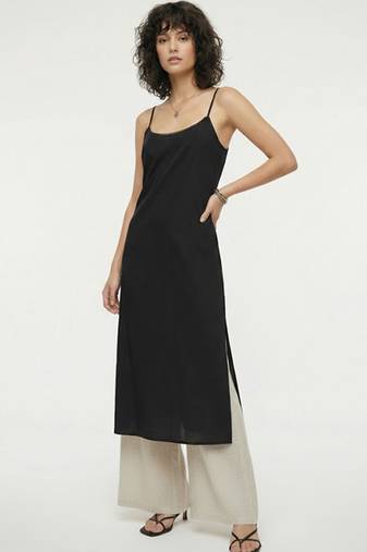 Shoulder straps straight kurta