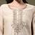 Floral yoke design thread work round neck straight kurta