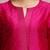Pink zari work textured kurta with trouser and printed dupatta