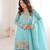 Wedding Special Sky BlueTraditional Sharara Suit For Women