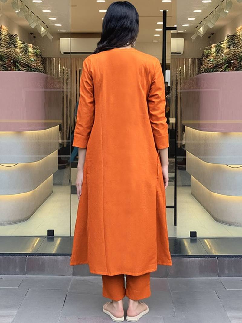 Printed regular kurta with trousers & with dupatta