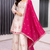 White color chinnon silk party wear trending plazo set